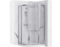 душова кабіна Rea Look 90x90x190 безпечне скло, прозоре, хром (REA-K7905)