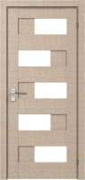 дверное полотно Rodos Modern Verona 900 мм, с полустеклом, крем