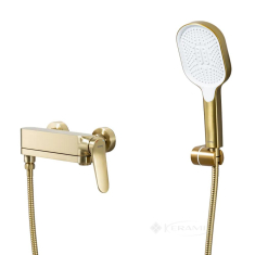 змішувач для ванни Gappo короткий поворотний вилив, золотий сатин (G3210-3)