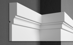 молдинг Elite Decor Prestige Decor 25,5x6,5x200 см белый (MC 143)