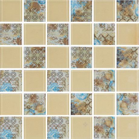 Мозаика Kotto Keramika GMP 0448029 СC print 34/ral 1014 30х30