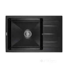 кухонна мийка Granado Navia 77,5х49,5х21,5 з сифоном, black shine (gr3801)