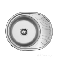 кухонна мийка Kroner Dekor 57х45х16 сталь (Dekor-574506160) CV022771