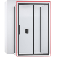 душова двері Rea Rapid Fold 80x195 безпечне скло, прозоре (REA-K6418)