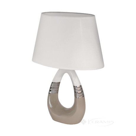 Настільна лампа Eglo Bellariva 1 сіро-коричневий, хром, білий (97775)