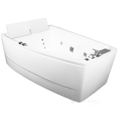 ванна Volle 12-88 170x120 левая, белая с гидро и аэро массажем (12-88-100lux L)