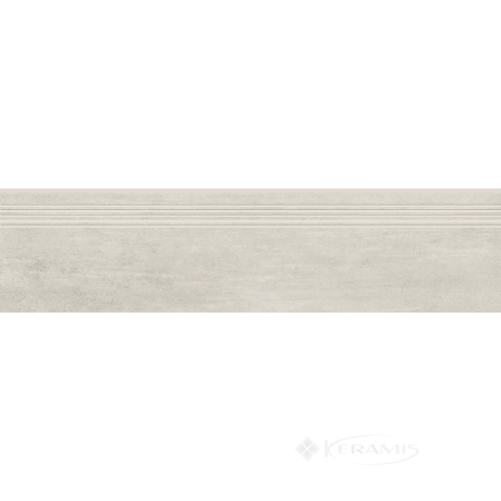 Сходинка Opoczno Grava 29,8x119,8 white steptread