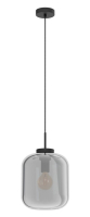 підвісний світильник Eglo Bulciago, чорний-прозорий (39673)
