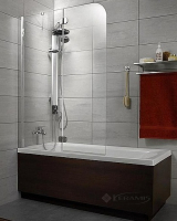 штора для ванной Radaway Torrenta PN 100, левая, стекло графитовое (201202-105NL)