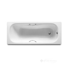 ванна стальная Roca Princessa 150x75 прямоугольная, с ручками, белая (A220470001)