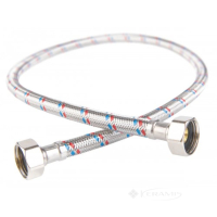 шланг в стальном оплетении с уплотнительной прокладкой Ferro L=200 cm 1/2" F-F (PWS40)