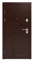 двері вхідні Rodos Line 880x2050x96 горіх темний/білий каштан (Lnz 006)