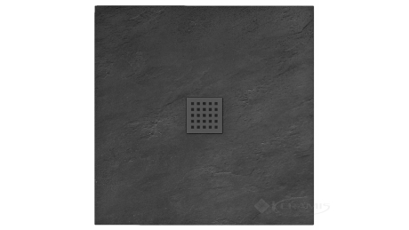 Піддон Rea Rock 90x90 квадратний, black (REA-K4581)