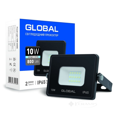 Прожектор Global 10W, 6000K (1-GBL-02-LFL-1060)