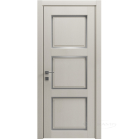 дверне полотно Rodos Style 3 900 мм, напівскло, каштан бежевий