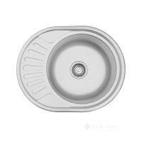 кухонна мийка Kroner Satin 57х45х18 сталь (Satin-57406180) CV022773
