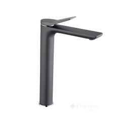 смеситель для умывальника Qtap Presto высокий, графит (QTPRE269GRP45582)