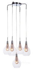 підвісний світильник Azzardo Elektra, хром, прозорий, 5 ламп (MD15002028-5A /AZ1690)