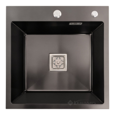 кухонная мойка Platinum Handmade 50х50х22 PVD черная (SP000036115)