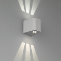 світильник настінний Trio Bogota, срібний, прозорий, 2 лампи (R28200687)