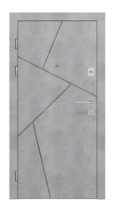 дверь входная Rodos Line 960x2050x96 бетон бежевый/сосна крем (Lnz 006)