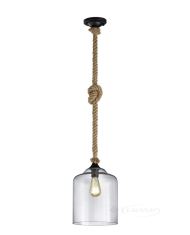 подвесной светильник Trio Judith, черный, прозрачный (302900102)