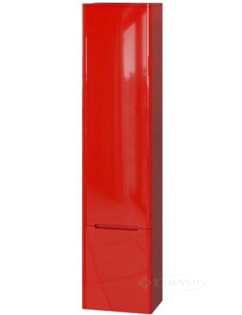 Пенал підвісний Ювента Tivoli 40x25x170 лівий червоний (TvР-190)