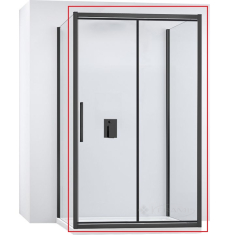 душова двері Rea Rapid Fold 100x195 безпечне скло, прозоре (REA-K6420)