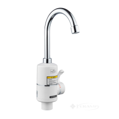 смеситель для кухни Kroner Volt с водонагревателем и дисплеем, хром/белый (Volt-CW190FA) CV023244