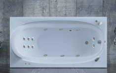 гідромасажна ванна WGT Rialto Arona 180x90 + корпус+рама+злив/перелив (RLTARN180HLDPBW)