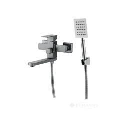 смеситель для ванны Wezer поворотный излив, gungrey (PRO3-02-GUNGREY)