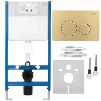 инсталляционная система Rea для унитаза + кнопка I brush gold (KPL-E9563)