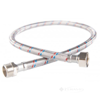шланг в стальном оплетении с уплотнительной прокладкой Ferro L=60 cm 1/2" F-M (PWS51)
