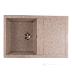кухонная мойка Valeso Selena 78,5x49,5x20 на столешницу, гранит, карамель (SP000047118)