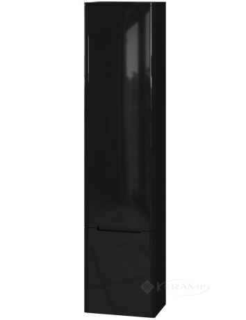 Пенал підвісний Ювента Tivoli 40x25x170 чорний лівий (TvР-190)
