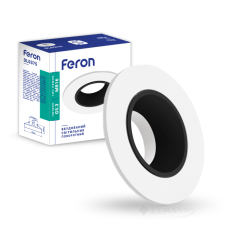 точечный светильник Feron DL0375 поворотный, белый-черный (01784)