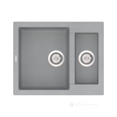 Кухонная мойка Vankor Orman 60x49 gray + сифон (OMP 03.61)