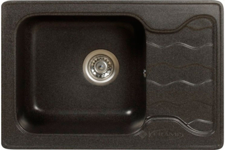 Кухонна мийка Brenor Makao 640x440x160 8M-чорний металік