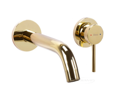 смеситель для умывальника скрытого монтажа Rea Owen gold + box (REA-B5333)
