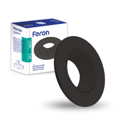 точечный светильник Feron DL0375 поворотный, черный (01779)