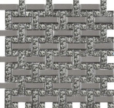 мозаїка Grand Kerama 30x30 (1,5х1,5) плетінка платина (1082)