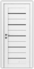 дверне полотно Rodos Modern Lazio 900 мм, з полустеклом, білий мат