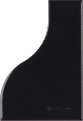 плитка Equipe Curve 8,3x12 black glossy