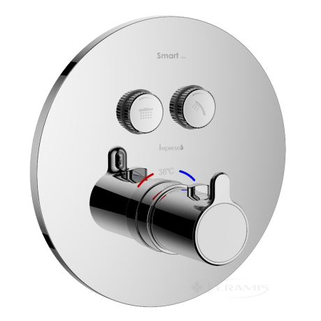 Термостат для ванни Imprese Smart Click прихованого монтажу, хром (ZMK101901237)