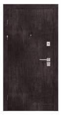 дверь входная Rodos Standart 880x2050x111 винтаж дуб темный /дуб сонома (Stz 001)