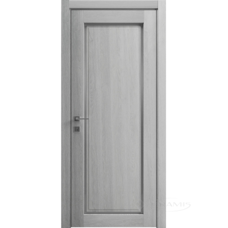 Дверное полотно Rodos Style 1 700 мм, полустекло, дуб сонома