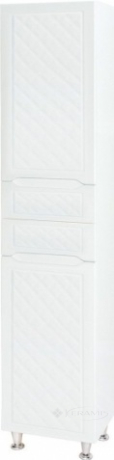 Пенал Аквародос Родорс 40x32x195 белый с корзиной (АР0000417)