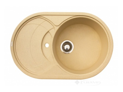 Кухонна мийка Granitika Oval 78x50x20 беж (O785020)