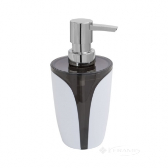 Дозатор жидкого мыла Trento Arte Gray бело-серый (37114)