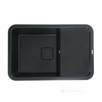 кухонная мойка Platinum Cube 77,7х50,5х18 черная матовая (SP000024622)